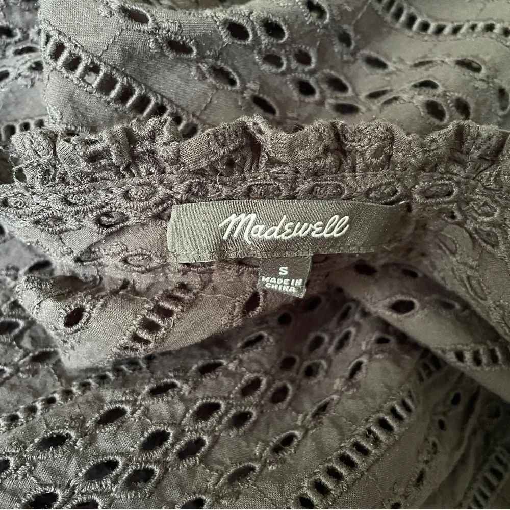 Black Madewell Lace Blouse | Size Small - Picture 3 of 3